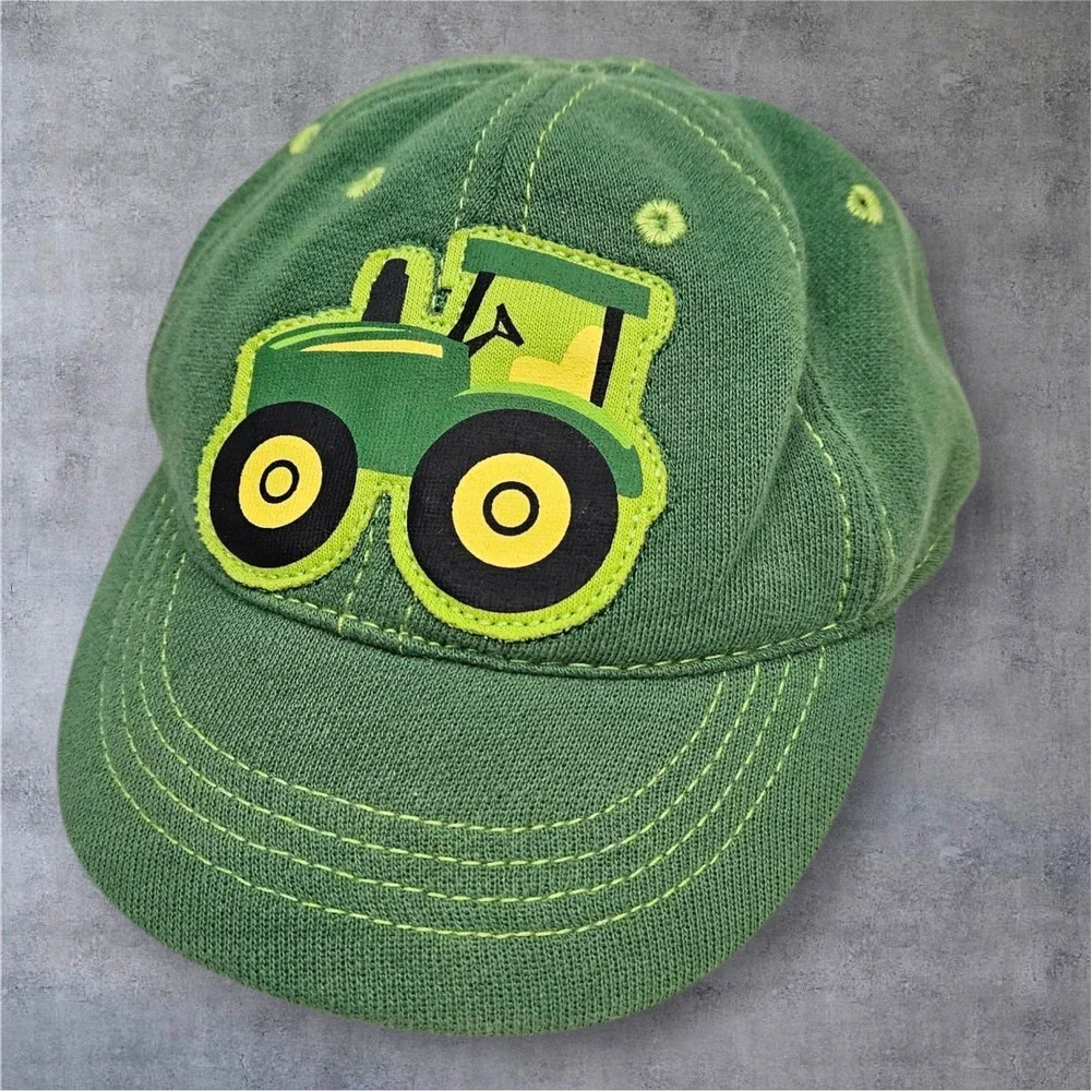 John Deere Kids Green Tractor Baseball Cap Infant Toddler Hat Cotton Blend